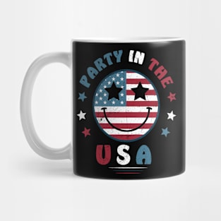 Party In The Usa 4Th Of July Preppy Smile Shirts Men Women Mug